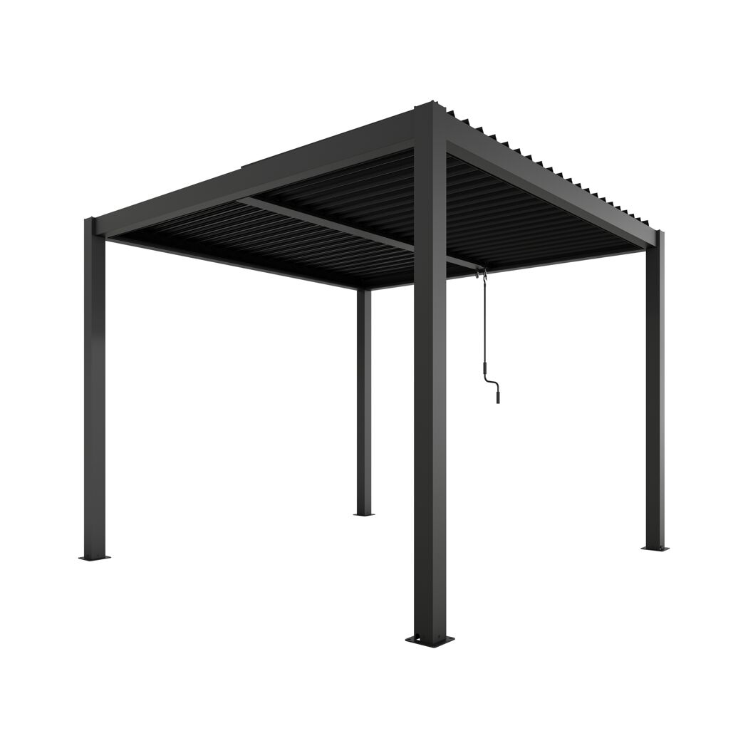 Pergola 'Shade' dunkelgrau 296 x 230 x 290 cm