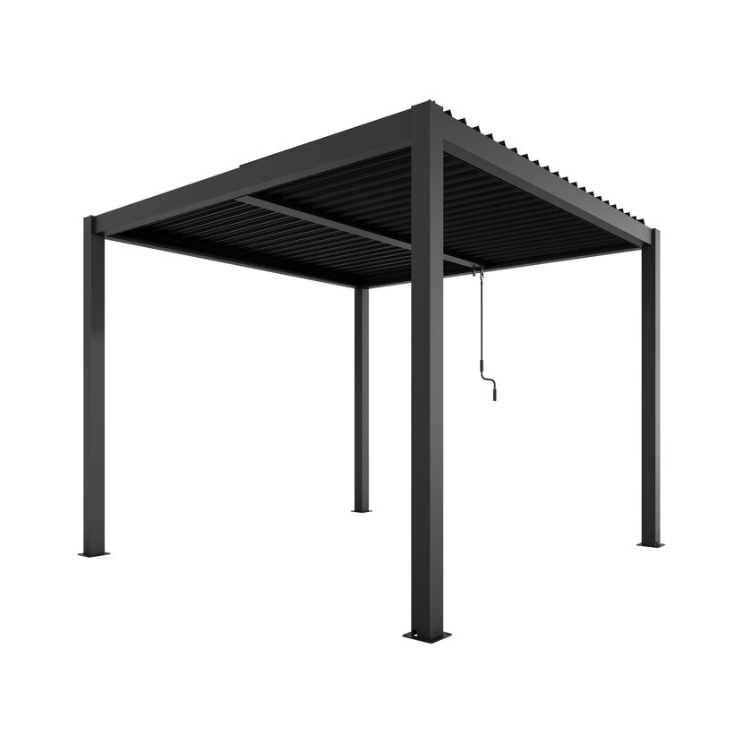 Pergola 'Shade' dunkelgrau 296 x 230 x 290 cm