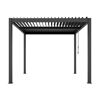 Pergola 'Shade' dunkelgrau 296 x 230 x 290 cm