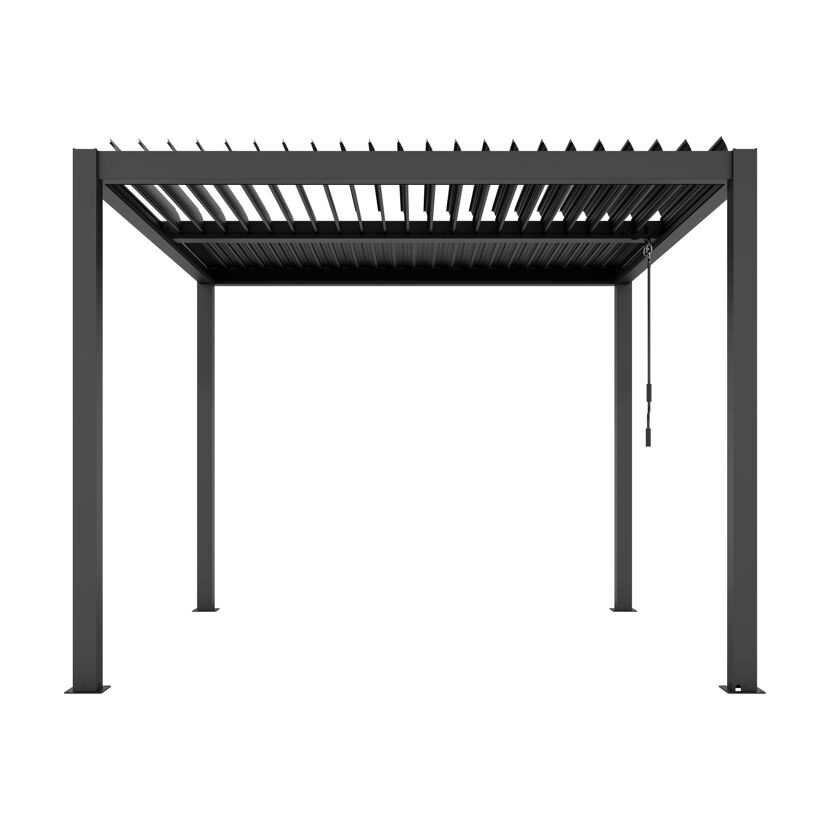 Pergola 'Shade' dunkelgrau 296 x 230 x 290 cm