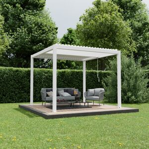 Pergola 'Shade' weiß 296 x 230 x 290 cm