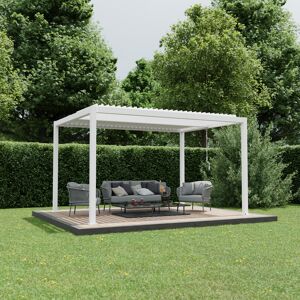 Pergola 'Shade' weiß 395 x 230 x 290 cm