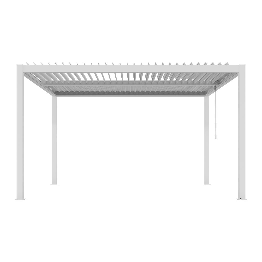 Pergola 'Shade' weiß 395 x 230 x 290 cm