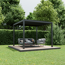 Pergola 'Shade' dunkelgrau mit Beleuchtung 296 x 230 x 290 cm