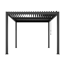 Pergola 'Shade' dunkelgrau mit Beleuchtung 296 x 230 x 290 cm