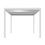 Pergola 'Shade' weiß mit Beleuchtung 296 x 230 x 290 cm