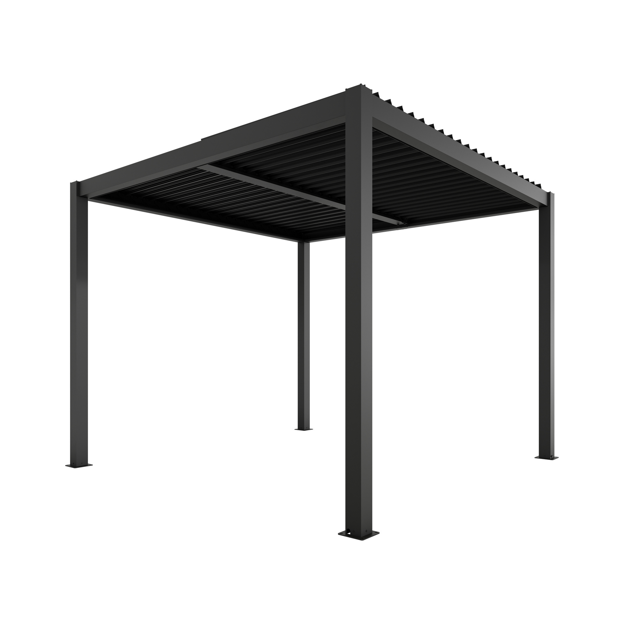 Pergola 'Shade' dunkelgrau elektrisch 296,6 x 230 x 290 cm + product picture