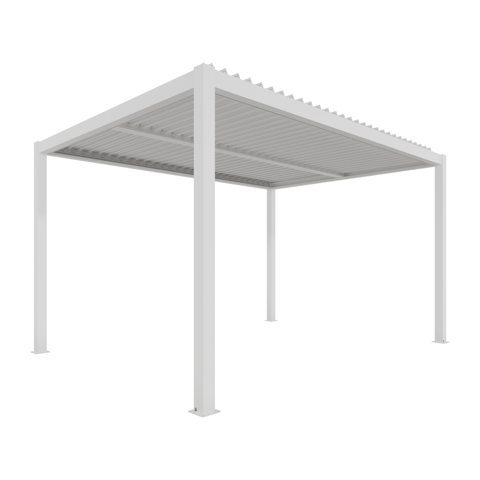 Pergola 'Shade' weiß elektrisch 395,8 x 230 x 290 cm + product picture