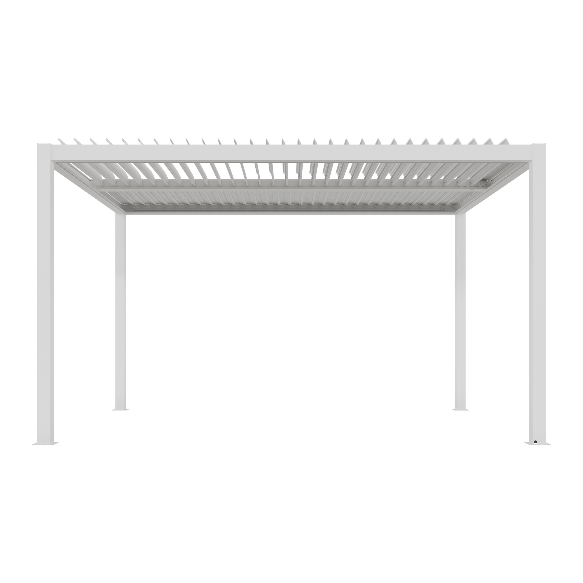 Pergola 'Shade' weiß elektrisch 395,8 x 230 x 290 cm + product picture