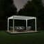 Pergola 'Shade' weiß elektrisch 395,8 x 230 x 290 cm