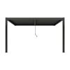 Pergola 'Shade' dunkelgrau 395,8 x 230 x 298,8 cm
