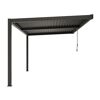 Pergola 'Shade' dunkelgrau 395,8 x 230 x 298,8 cm