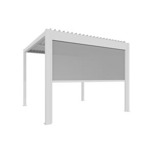 Seitenmarkise weiß elektrisch 270,8 x 217,5 x 10 cm