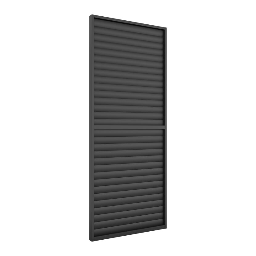 Lamellenwand dunkelgrau 90 x 217,5 cm