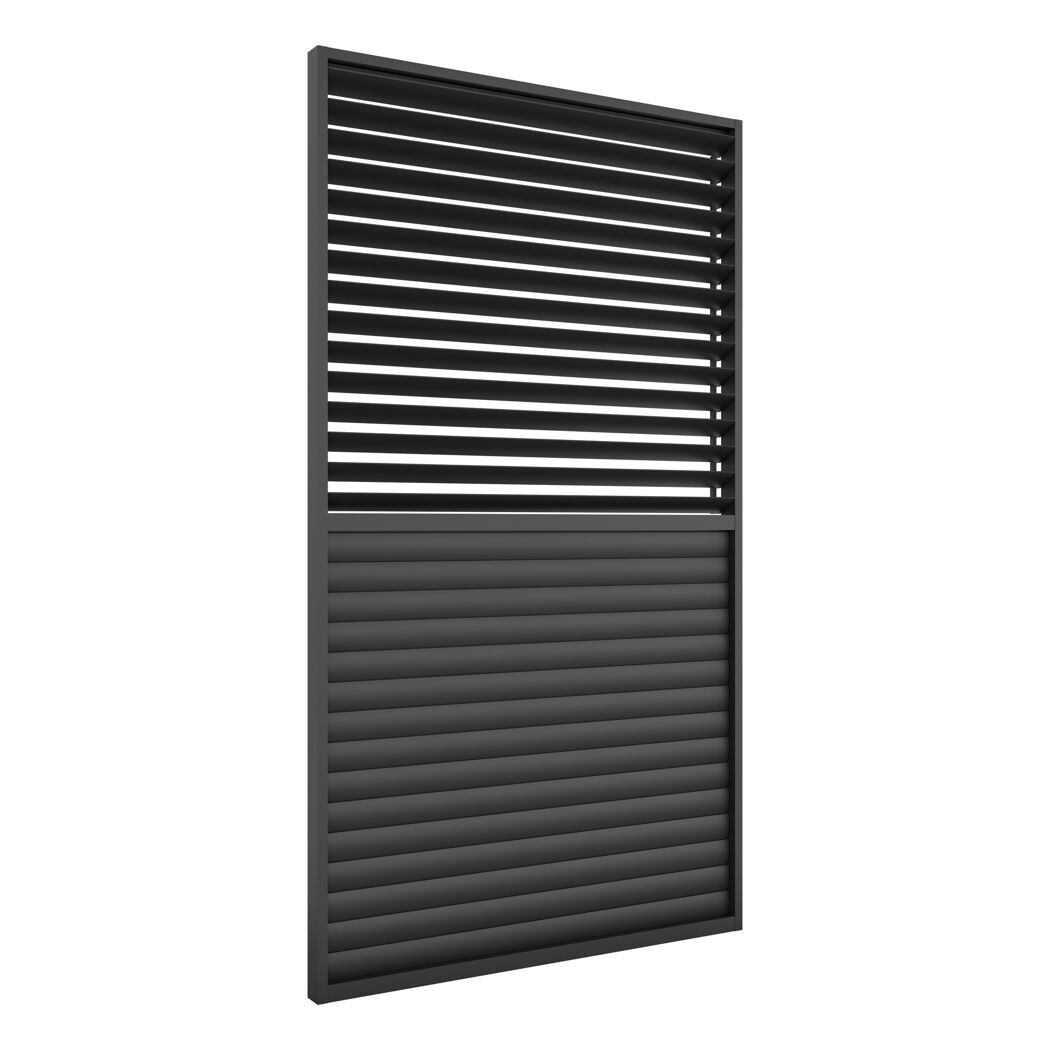 Lamellenwand dunkelgrau 123 x 217,5 cm