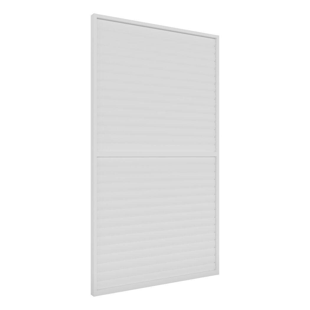 Lamellenwand weiß 123 x 217,5 cm