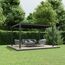Pergola 'Shade' dunkelgrau elektrisch 395,8 x 230 x 290 cm
