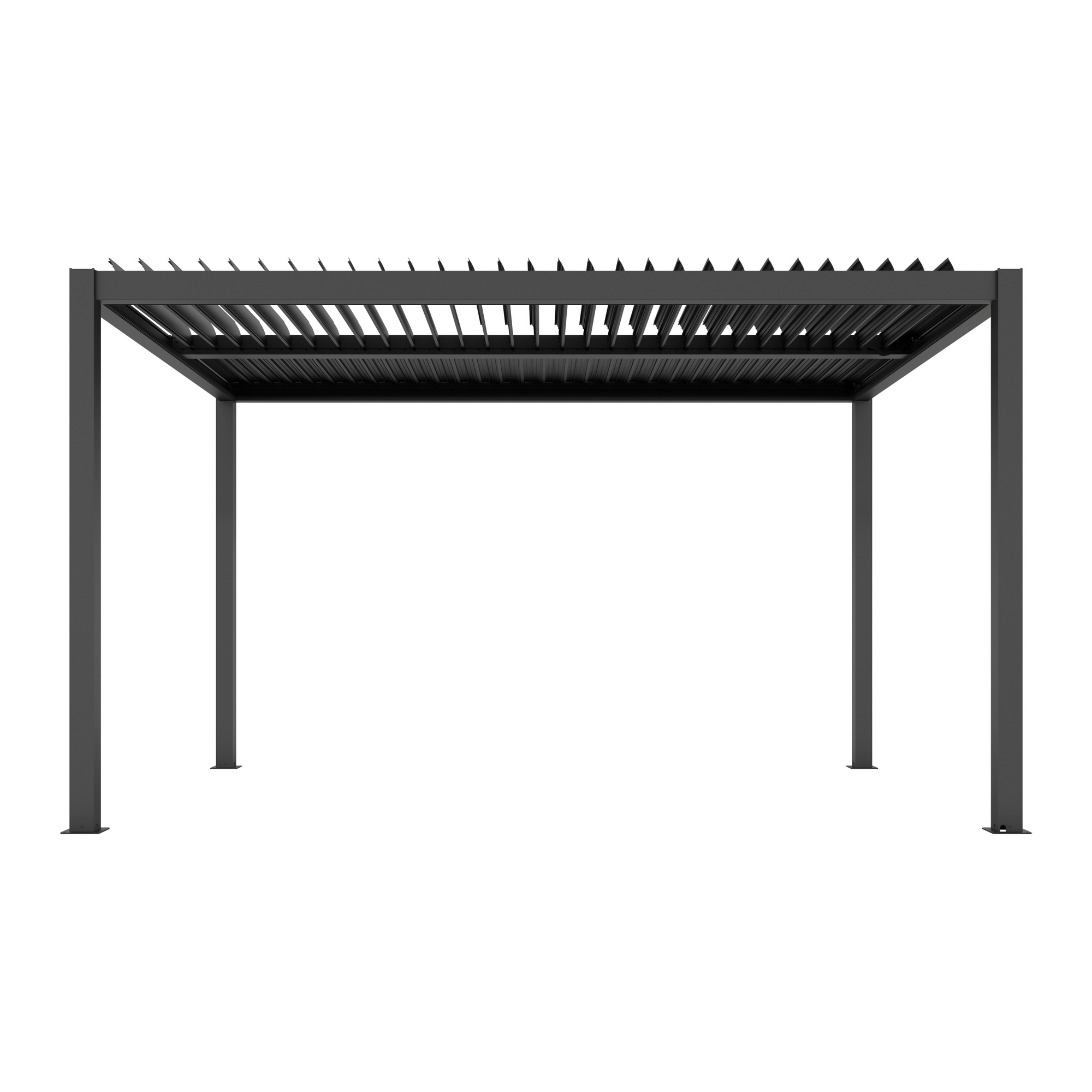 Pergola 'Shade' dunkelgrau elektrisch 395,8 x 230 x 290 cm + product picture