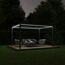 Pergola 'Shade' dunkelgrau elektrisch 395,8 x 230 x 290 cm
