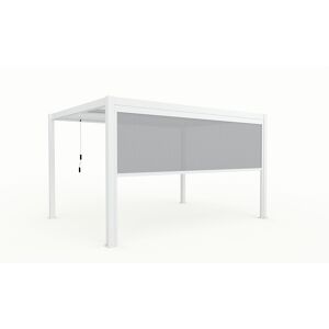 Seitenmarkise weiß elektrisch 369,8 x 217,5 x 10 cm