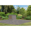 Metall-Holzgartenhaus 'Komet 2 D' Fichtenholz wassegrau Metall graualuminium 209 x 208,5 x 213 cm