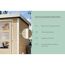 Metall-Holzgartenhaus 'Antaris B' Fichtenholz terragrau Metall weiß 400,5 x 209 x 213,5 cm