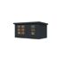 Metall-Holzgartenhaus 'Antaris C' Fichtenholz anthrazit Metall anthrazit 400,5 x 209 x 213,5 cm