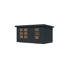 Metall-Holzgartenhaus 'Antaris C' Fichtenholz anthrazit Metall anthrazit 400,5 x 209 x 213,5 cm