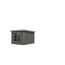 Metall-Holzgartenhaus 'Meteor 6 B' Fichtenholz terragrau Metall graualuminium 271 x 218,5 x 271 cm