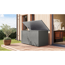Garten-Aufbewahrungsbox 'Meissa 1' graualuminium 147,5 x 71 x 74,5 cm