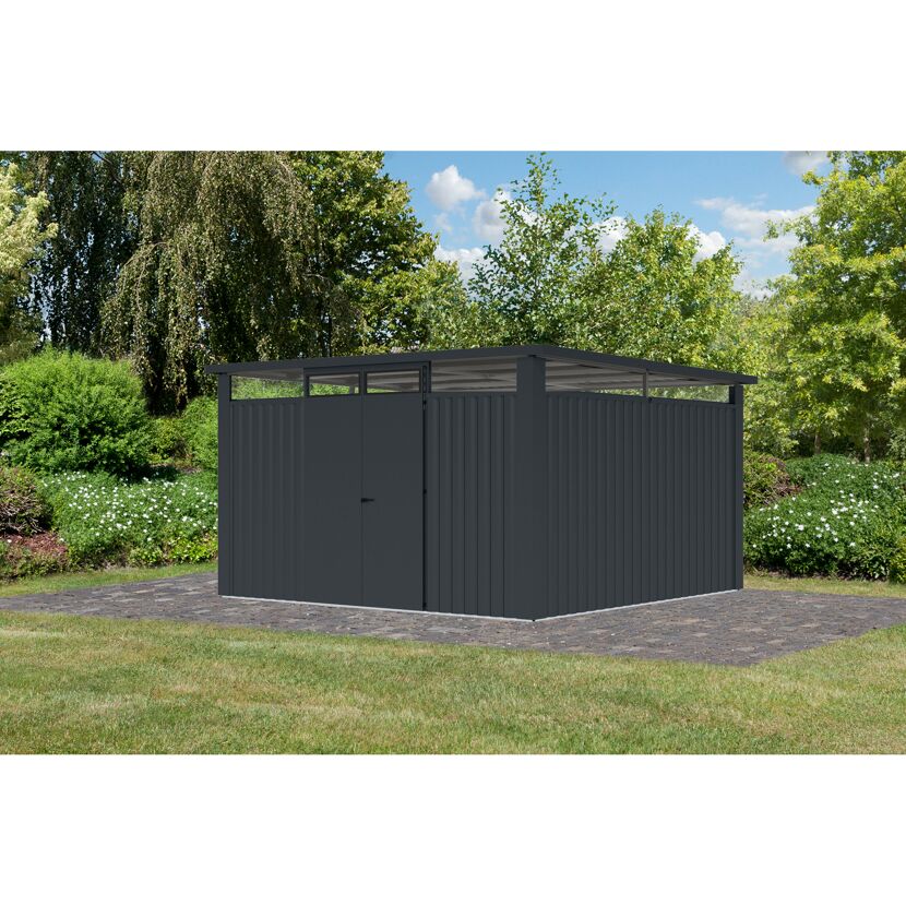 Metallgerätehaus 'Polaris 4' anthrazit 376 x 220 x 343 cm