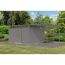 Metallgerätehaus-Set 'Polaris 3,5' graualuminium 560 x 220 x 343 cm