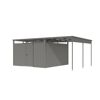 Metallgerätehaus-Set 'Polaris 3,5' graualuminium 560 x 220 x 343 cm