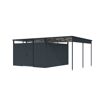 Metallgerätehaus-Set 'Polaris 3,5' anthrazit 560 x 220 x 343 cm