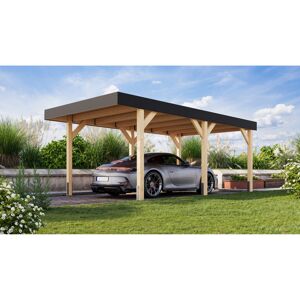 Einzelcarport 'Elmo 1' Fichtenholz naturbelassen 318 x 246,5 x 576,5 cm