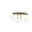 Einzelcarport 'Elmo 1' Leimholz naturbelassen 318 x 246,5 x 576,5 cm