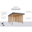 Einzelcarport 'Elmo 2' Fichtenholz naturbelassen 318 x 246,5 x 813 cm