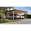 Doppelcarport 'Elmo 1' Leimholz naturbelassen 558 x 246,5 x 576,5 cm
