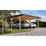 Doppelcarport 'Elmo 1' Leimholz naturbelassen 558 x 246,5 x 576,5 cm
