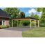 Doppelcarport 'Elmo 1' Leimholz naturbelassen 558 x 246,5 x 576,5 cm