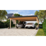 Doppelcarport 'Elmo 2' Leimholz naturbelassen 558 x 246,5 x 813 cm