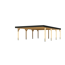 Doppelcarport 'Elmo 2' Leimholz naturbelassen 558 x 246,5 x 813 cm