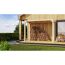 Pavillon 'Mingo halb' Fichtenholz naturbelassen 320 x 239 x 160 cm