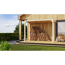 Pavillon 'Mingo halb' Fichtenholz naturbelassen 320 x 239 x 160 cm