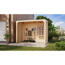Pavillon 'Mingo halb' Fichtenholz naturbelassen 320 x 239 x 160 cm
