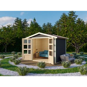 Gartenhaus-Set 'Mana' terragrau 272 x 209 x 282 cm
