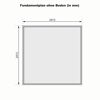 Fundamentplan mit den Maßen 2415 x 2415 mm