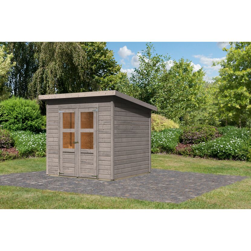 Gartenhaus aus Holz mit Doppeltür