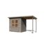 Gartenhaus aus Holz mit Überdach