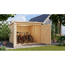 Fahrradgarage 'Bike' Fichtenholz naturbelassen 212,5 x 167 x 216,5 cm